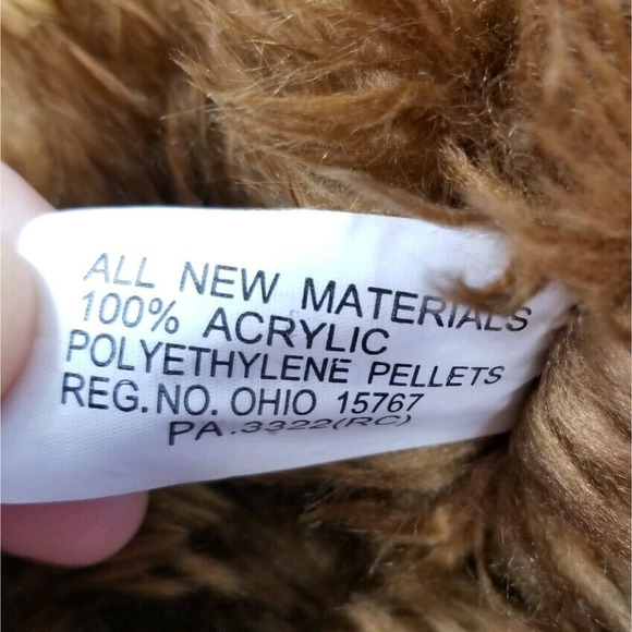 Kurt Adler Teddy Bear Stuffed Animal Plush 20" Christmas Sweater Hat Large Rare - Picture 7 of 8